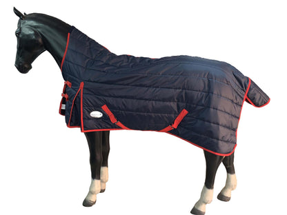 210D Mediumweight Waterproof Horse Stable Rug 200g Fill Half Neck Navy