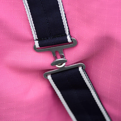 1200D Mediumweight Waterproof Horse Turnout Rug 100g Fill Half Neck Navy/Pink