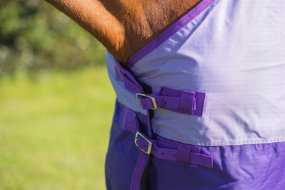 600D Mediumweight Waterproof Horse Turnout Rug 50g Fill Regular Neck Lavender/Purple