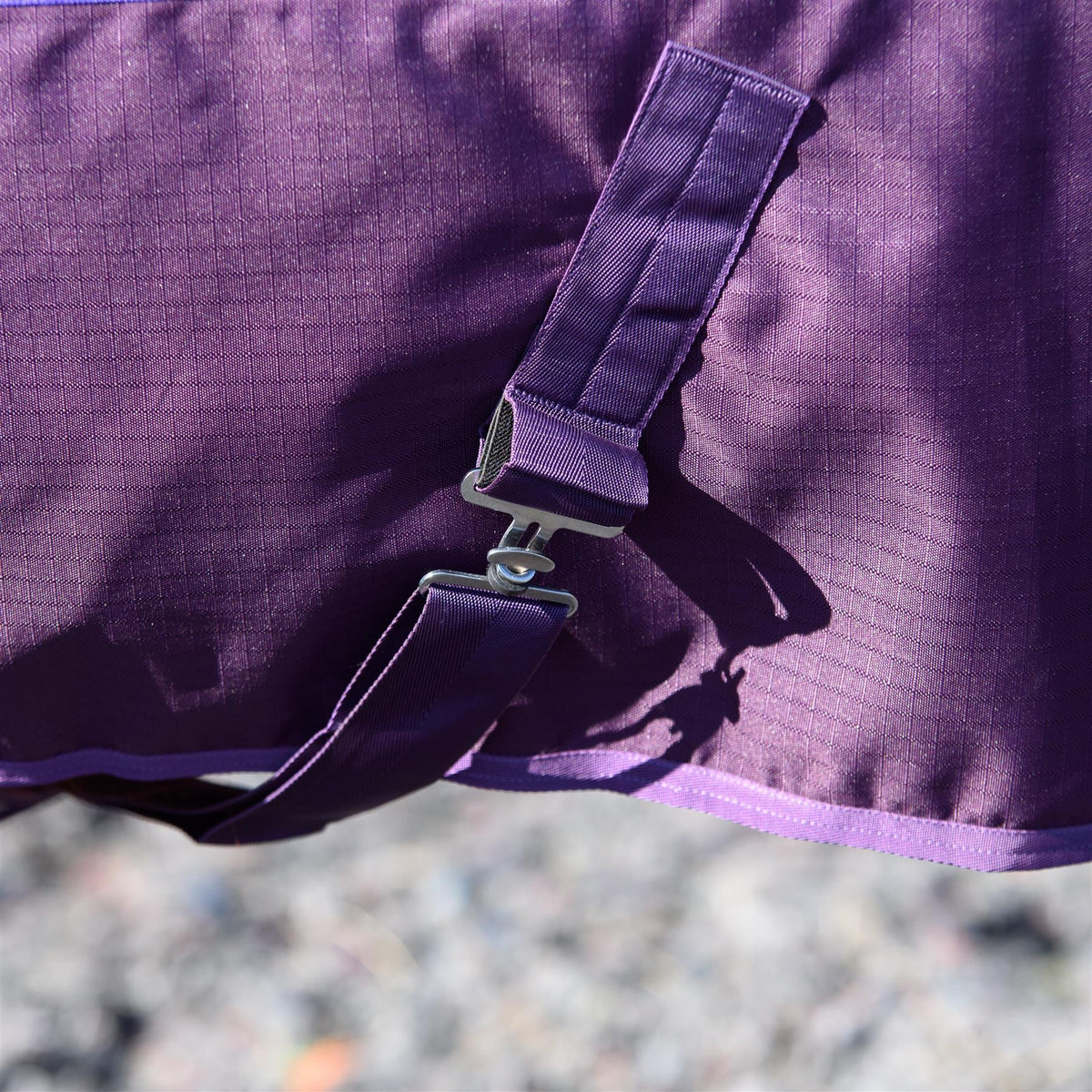 600D Lightweight Waterproof Horse Turnout Rug 0g No Fill Half Neck Purple/Plum