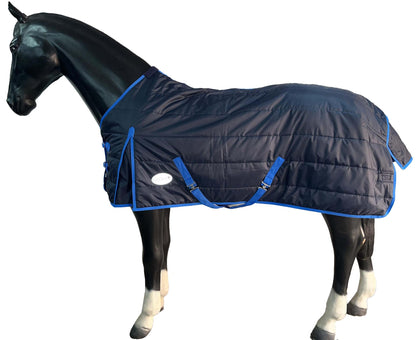 210D Mediumweight Waterproof Horse Stable Rug 200g Fill Standard Neck Navy